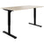 SCALE desk | 1600 - 1800 mm, manually height adjustable, sand ash