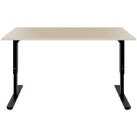 SCALE desk | 1600 - 1800 mm, manually height adjustable, sand ash