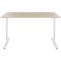 SCALE desk | 1600 - 1800 mm, manually height adjustable, sand ash