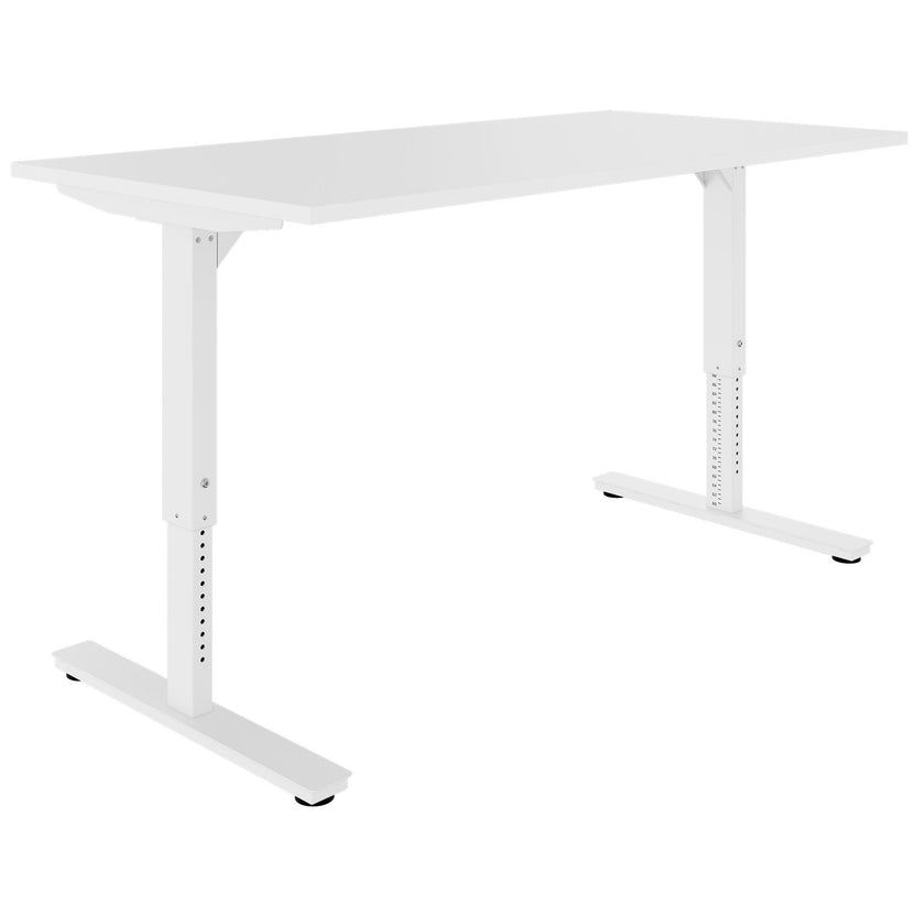 Scale Desk | 1600 - 1800 mm, réglable manuellement à hauteur, blanc