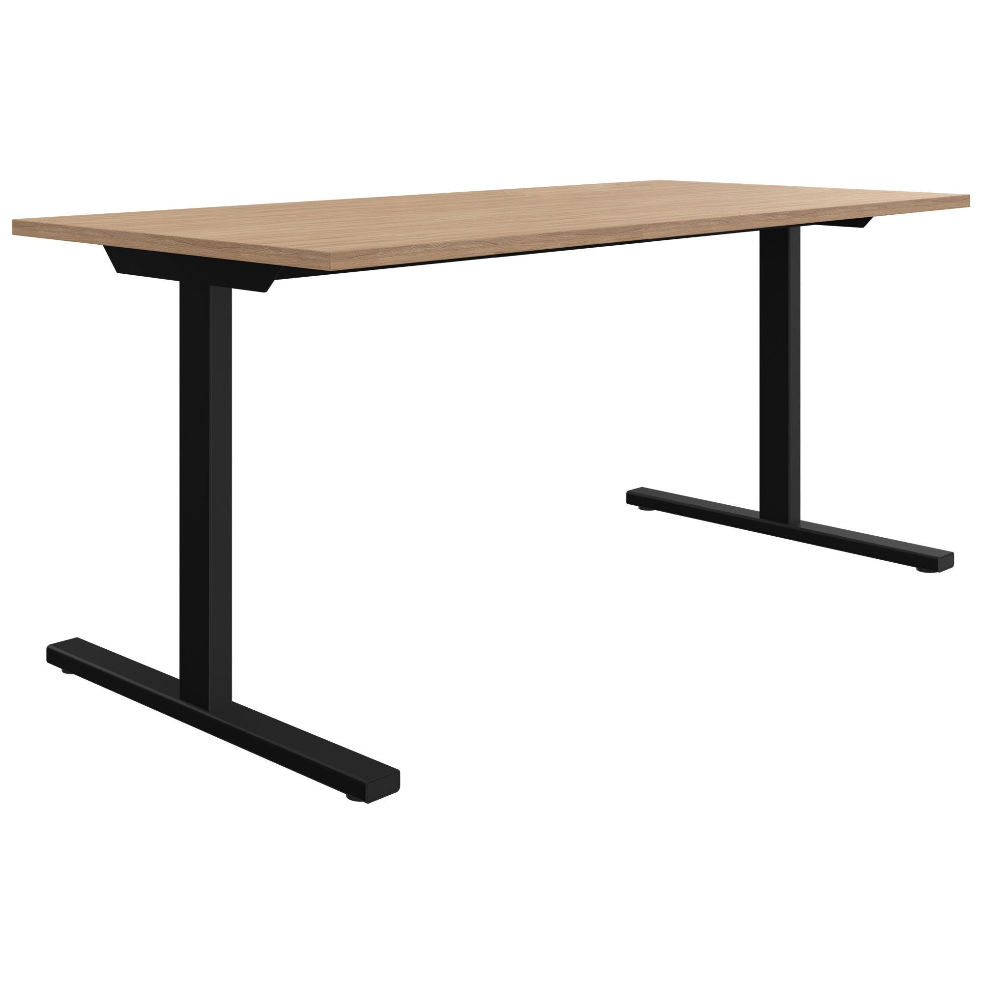 T-EASY desk | 1200 - 1800 mm, amber oak