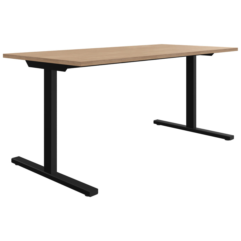 T-EASY desk | 1200 - 1800 mm, amber oak