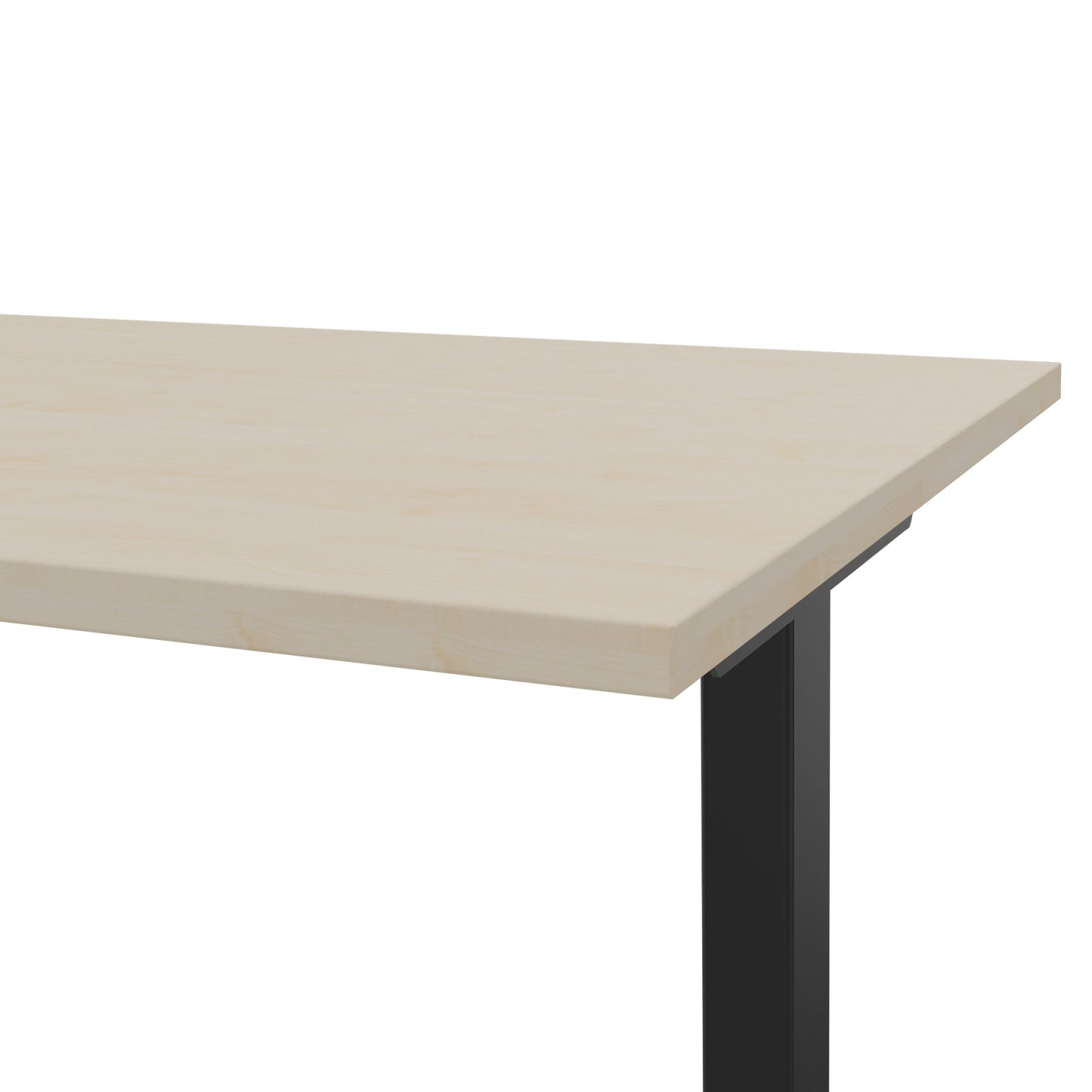 T-EASY desk | 1200 - 1800 mm, electrified, maple