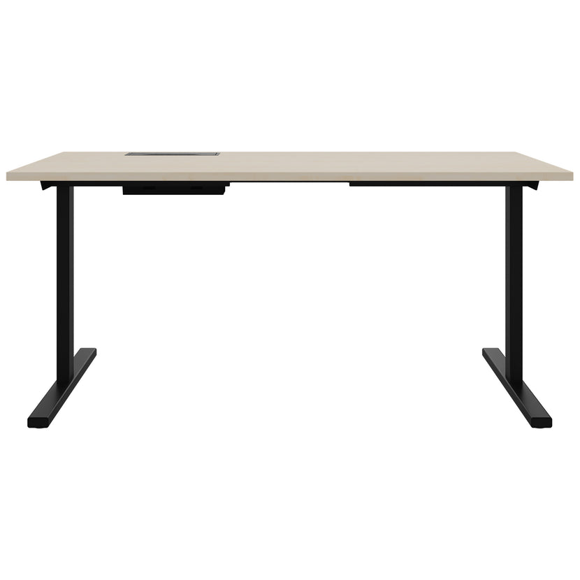 T-EASY Scrivania | 1200 - 1800 mm, elettrificato, acero