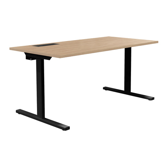 T-EASY desk | 1200 - 1800 mm, electrified, amber oak