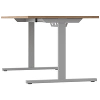 Bureau T-EASY | 1200 - 1800 mm, électrifié, chêne ambré