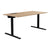 T-EASY desk | 1200 - 1800 mm, electrified, amber oak
