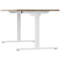 Bureau T-EASY | 1200 - 1800 mm, électrifié, chêne ambré