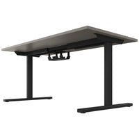 T-EASY desk | 1200 - 1800 mm, electrified, Cubanite grey