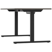 T-EASY desk | 1200 - 1800 mm, electrified, Cubanite grey