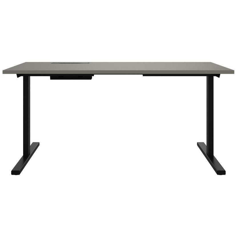 T-EASY Scrivania | 1200 - 1800 mm, grigio elettrificato, cubanite