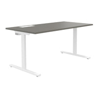 T-EASY desk | 1200 - 1800 mm, electrified, Cubanite grey