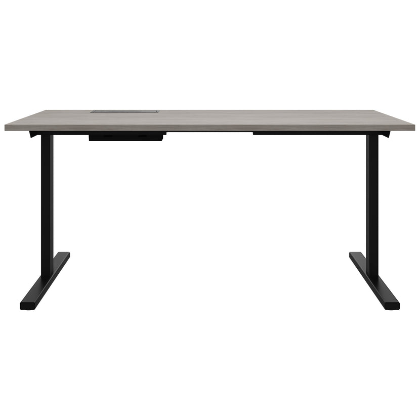 T-EASY Scrivania | 1200 - 1800 mm, elettrificato, grigio di quercia nord