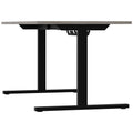 T-EASY Schreibtisch | 1200 - 1800 mm, elektrifiziert, Nordeiche grau - 5 Thumbnail Image
