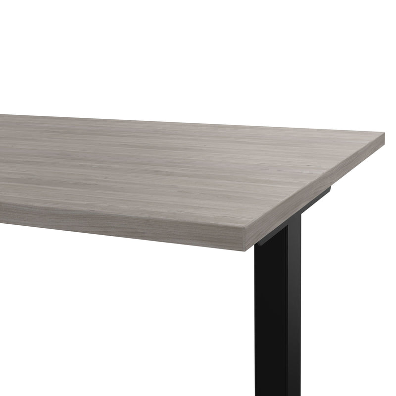 T-EASY Schreibtisch | 1200 - 1800 mm, elektrifiziert, Nordeiche grau - 3 Main Image