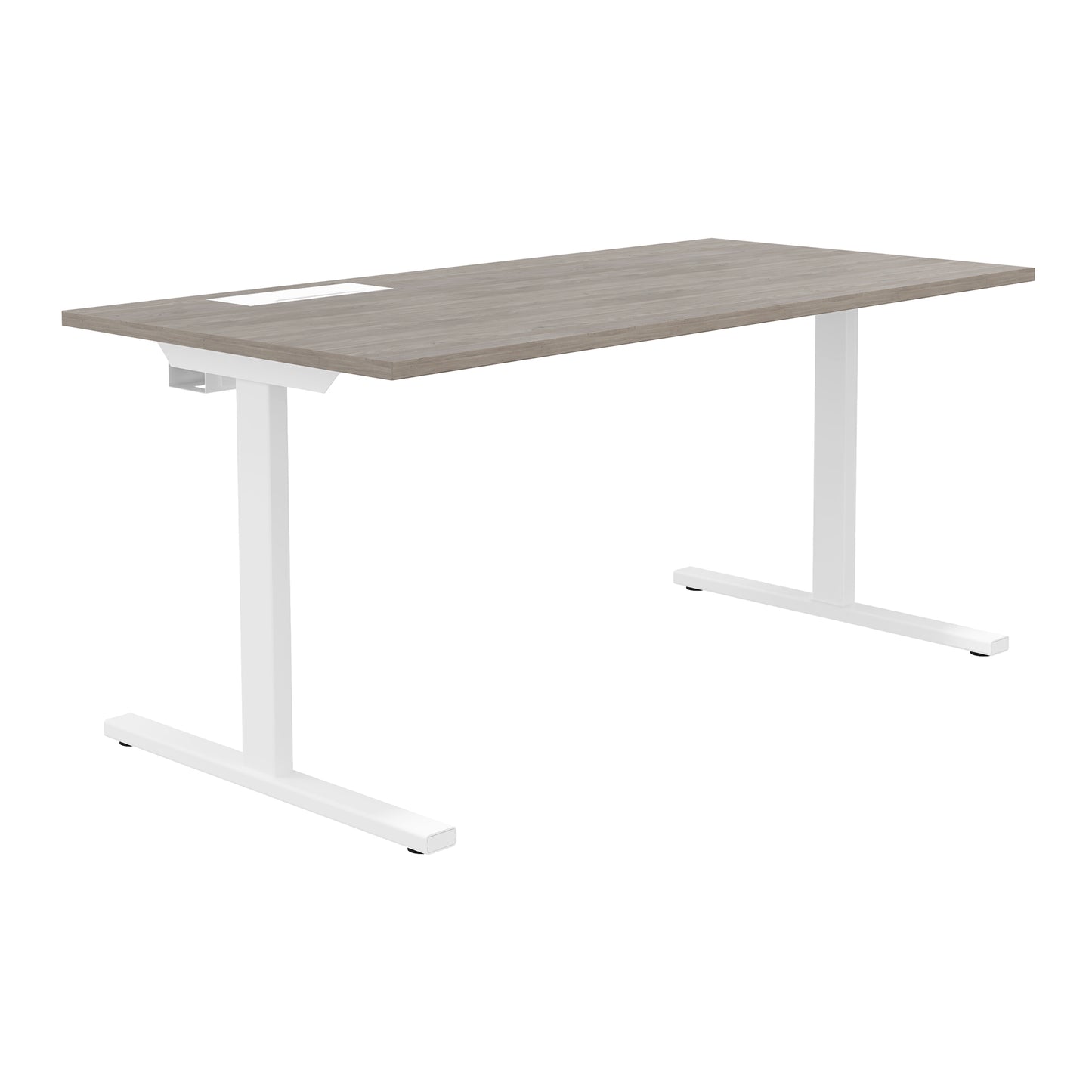 T-EASY desk | 1200 - 1800 mm, electrified, northern oak grey