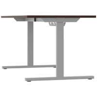 T-EASY desk | 1200 - 1800 mm, electrified, walnut