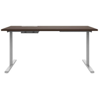 T-EASY desk | 1200 - 1800 mm, electrified, walnut