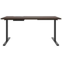 T-EASY desk | 1200 - 1800 mm, electrified, walnut