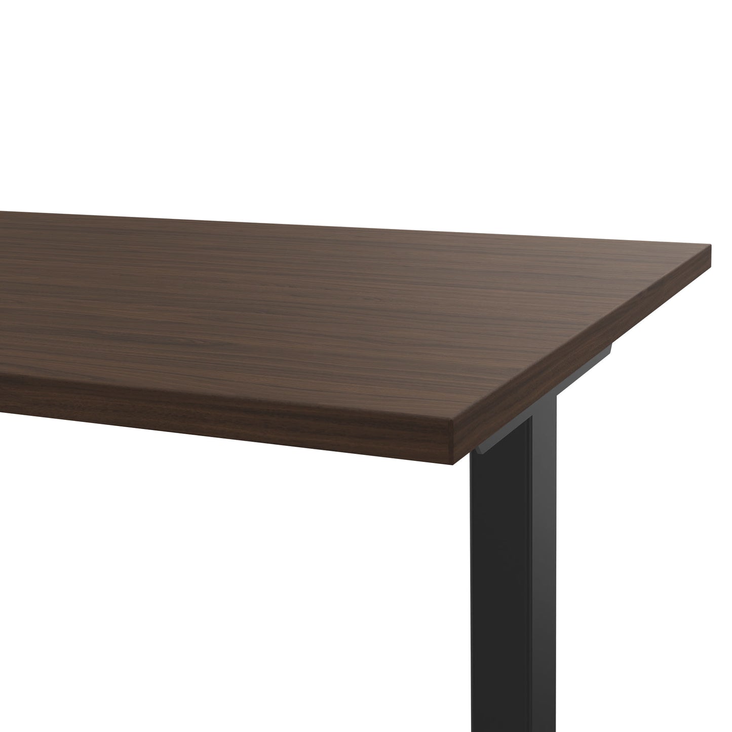 T-EASY desk | 1200 - 1800 mm, electrified, walnut