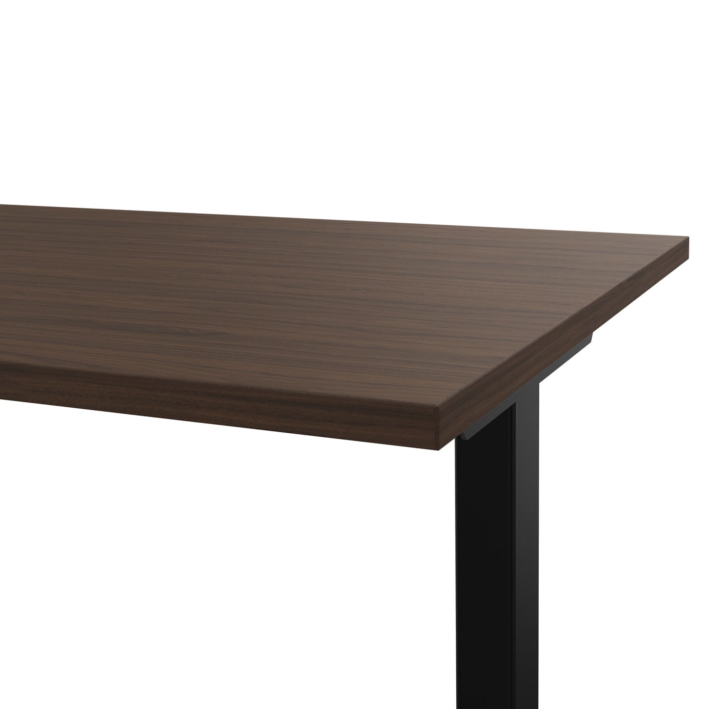 T-EASY desk | 1200 - 1800 mm, electrified, walnut