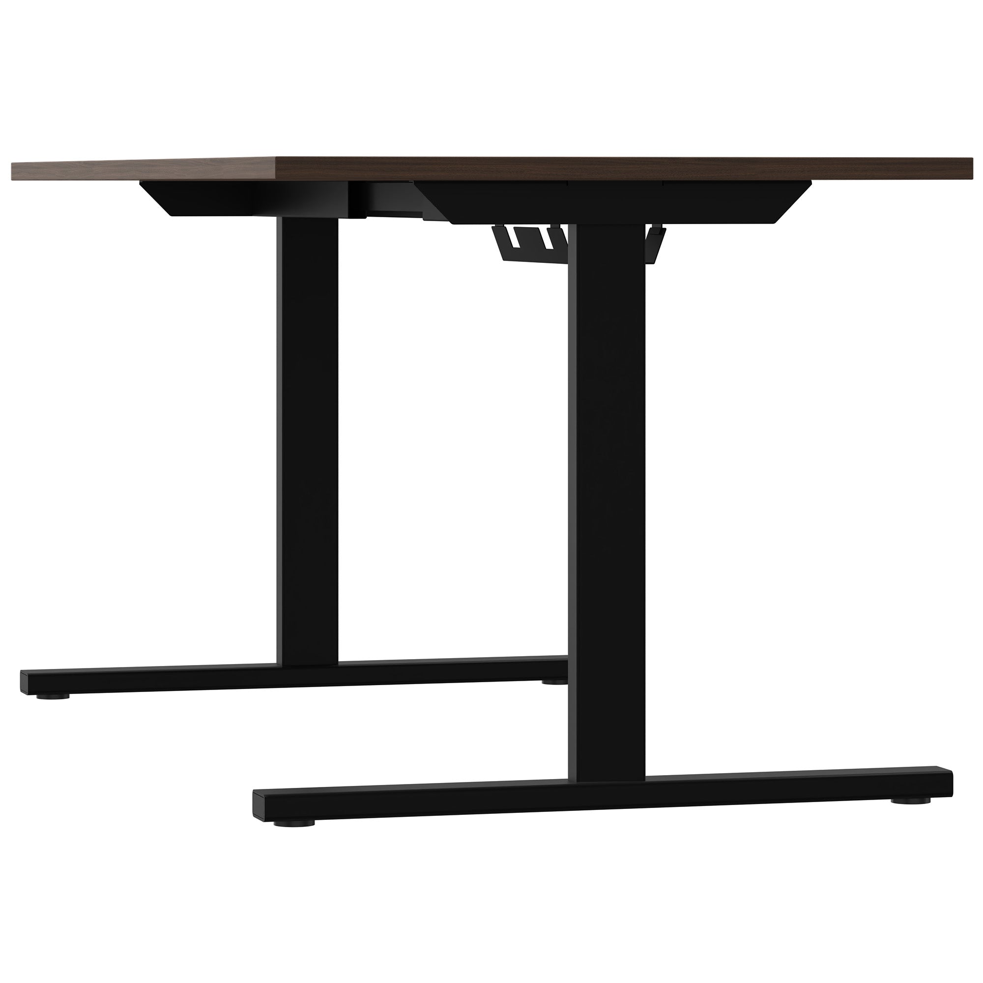 T-EASY Scrivania | 1200 - 1800 mm, elettrificato, noce
