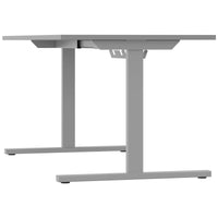 T-EASY desk | 1200 - 1800 mm, electrified, pearl grey