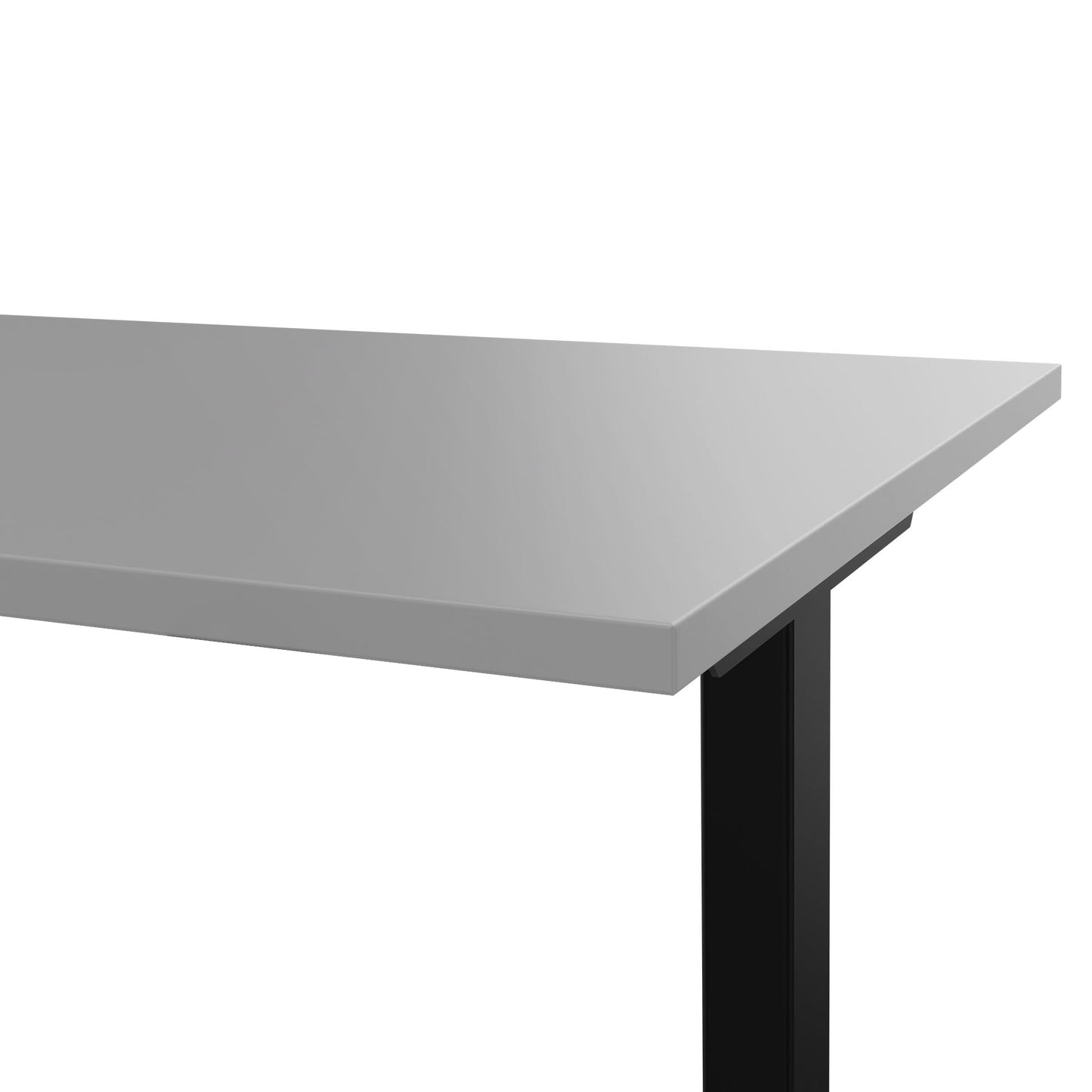 T-EASY desk | 1200 - 1800 mm, electrified, pearl grey