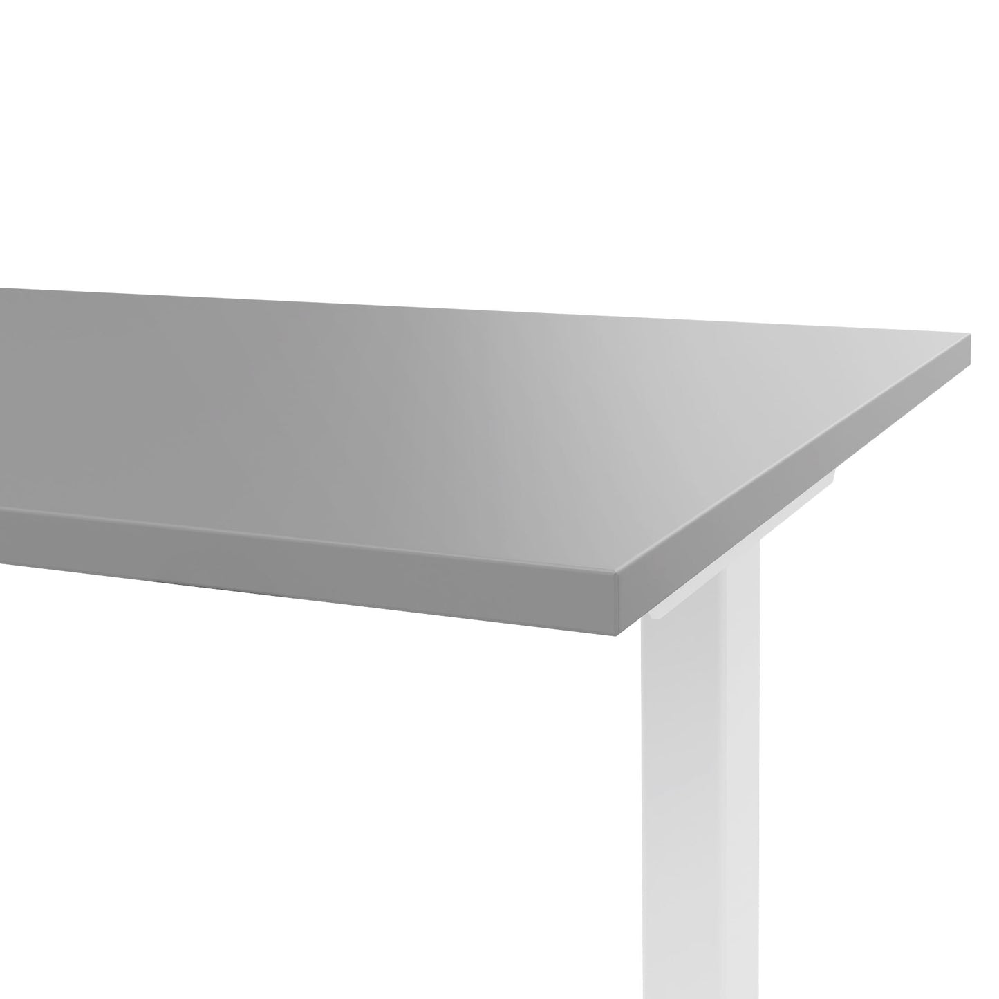 T-EASY desk | 1200 - 1800 mm, electrified, pearl grey