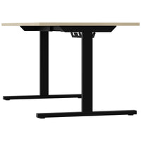 Bureau T-EASY | 1200 - 1800 mm, électrifié, cendre de sable