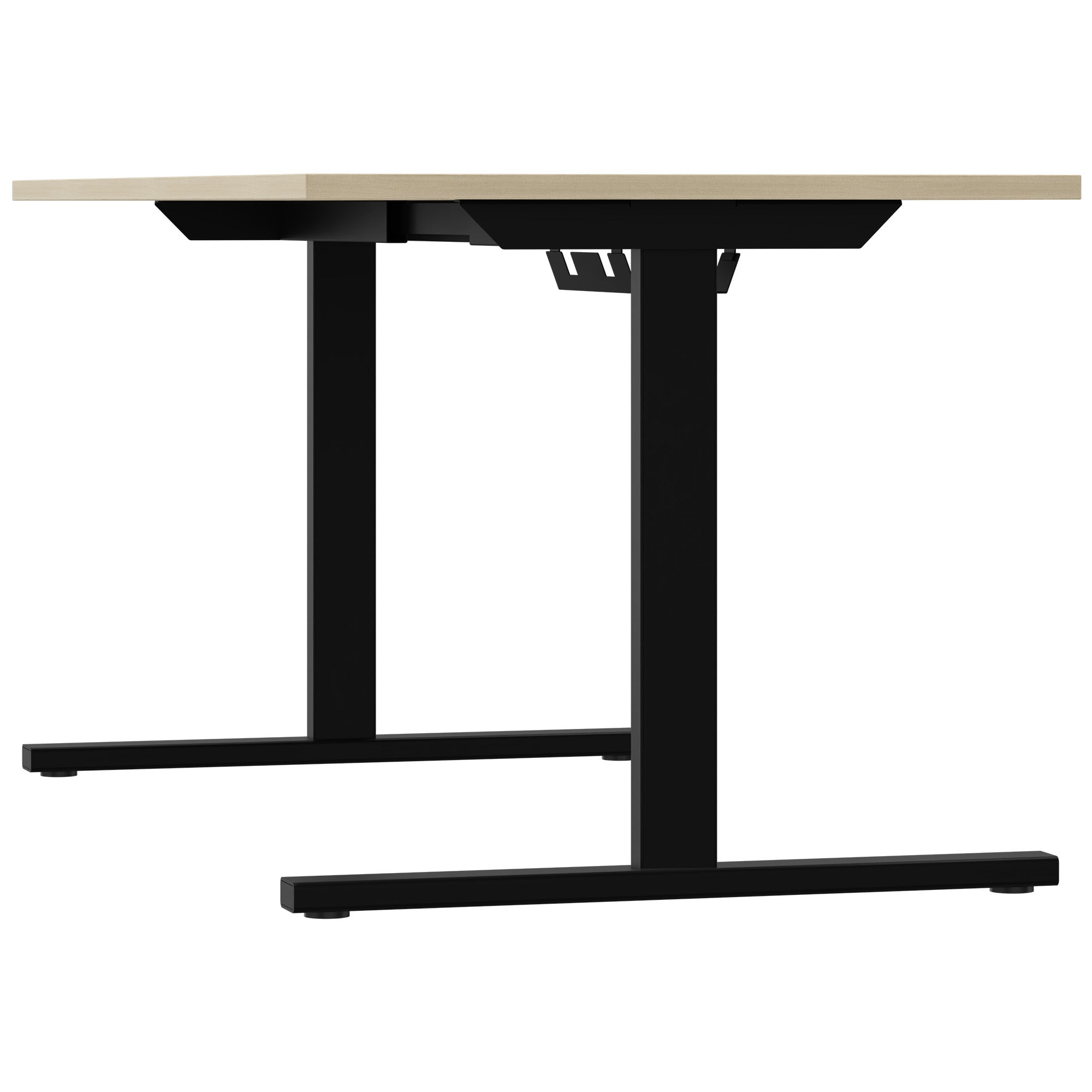 T-EASY Scrivania | 1200-1800 mm, elettrificato, cenere di sabbia