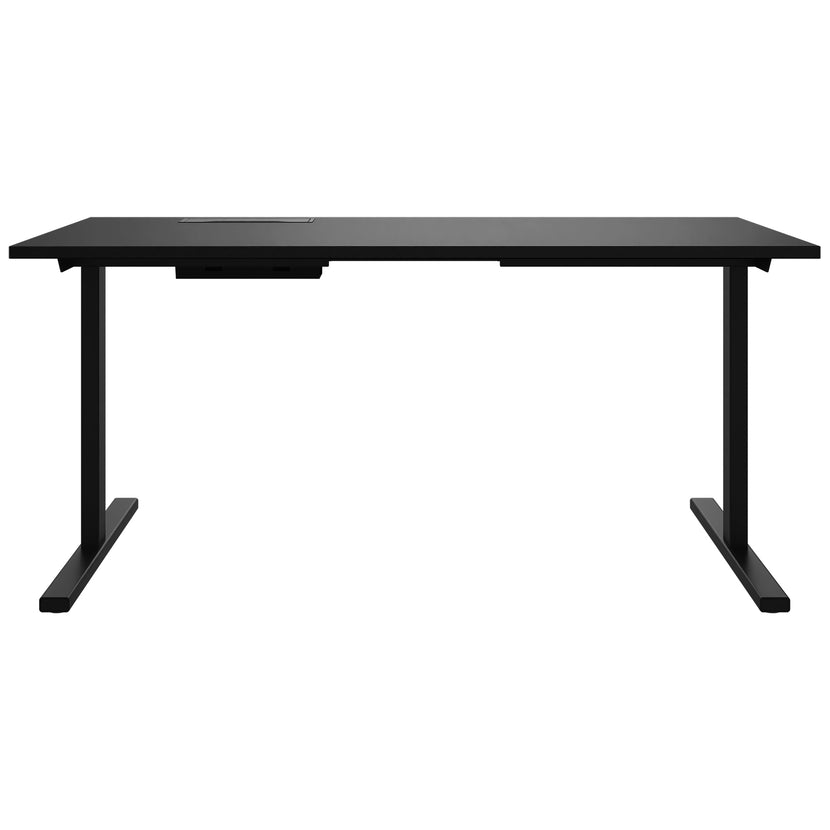 T-EASY Schreibtisch | 1200 - 1800 mm, elektrifiziert, Schwarz