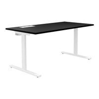 T-EASY desk | 1200 - 1800 mm, electrified, black