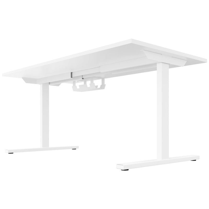 T-EASY Schreibtisch | 1200 - 1800 mm, elektrifiziert, Weiß - 4 Main Image