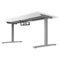 T-EASY Desk | 1200 - 1800 mm, electrified, white