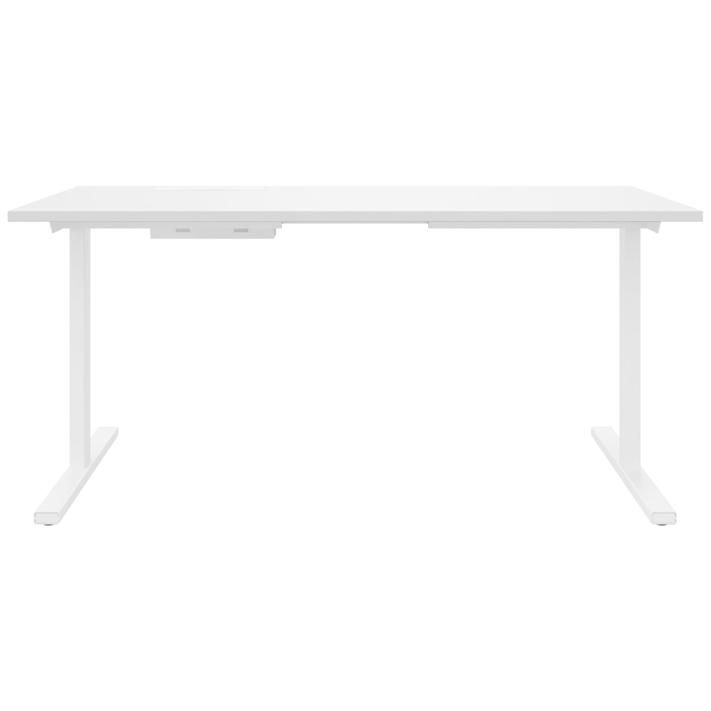 T-EASY Scrivania | 1200 - 1800 mm, elettrificato, bianco