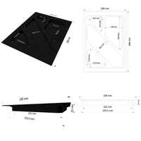 Insertion de tiroir | Plateau à matériel, organisateur de stylos, noir