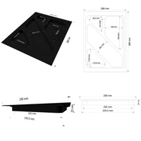 Schubladen-Einsatz | Materialschale, Stifte-Organizer, Schwarz