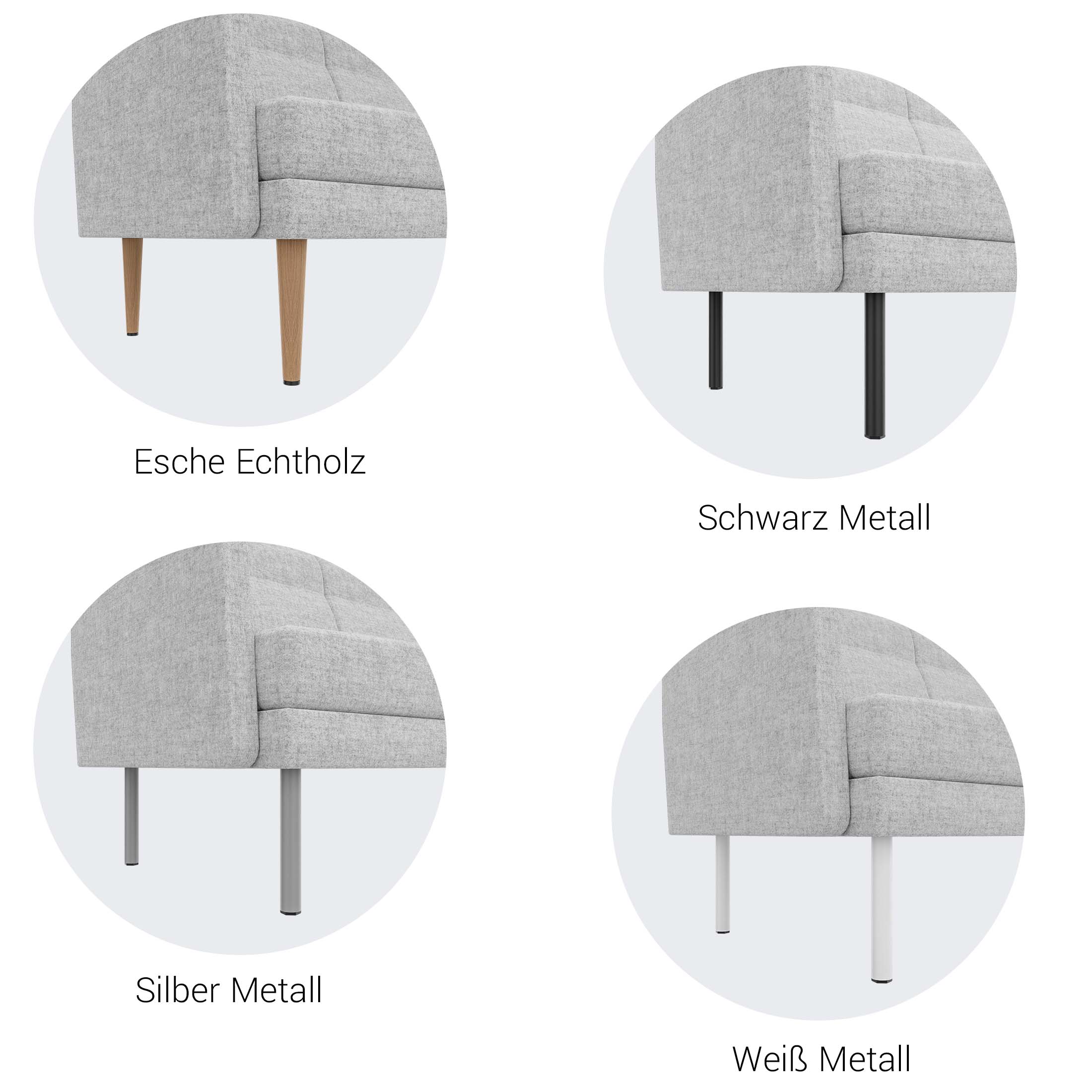 ARCIPELAGO Sofa | 1-Sitzer, Bezugsstoffe BERTA / SYNERGY