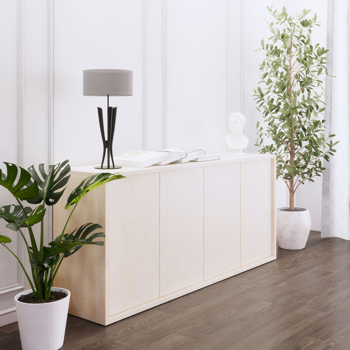 NOVA Sideboard | 2 OH, 1615 x 750 mm, acero  - 1 Lightbox Main Image