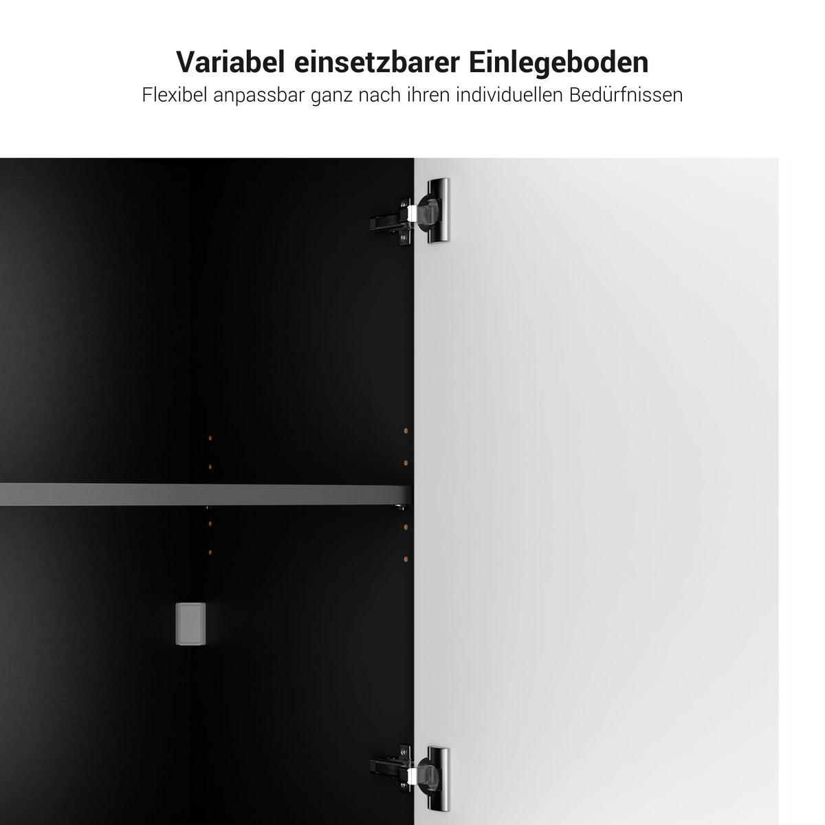 NOVA Sideboard | 2 OH, 1615 x 750 mm, Anthrazit - 6 Lightbox Main Image