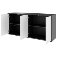 NOVA Sideboard | 2 OH, 1615 x 750 mm, Anthrazit / Weiß