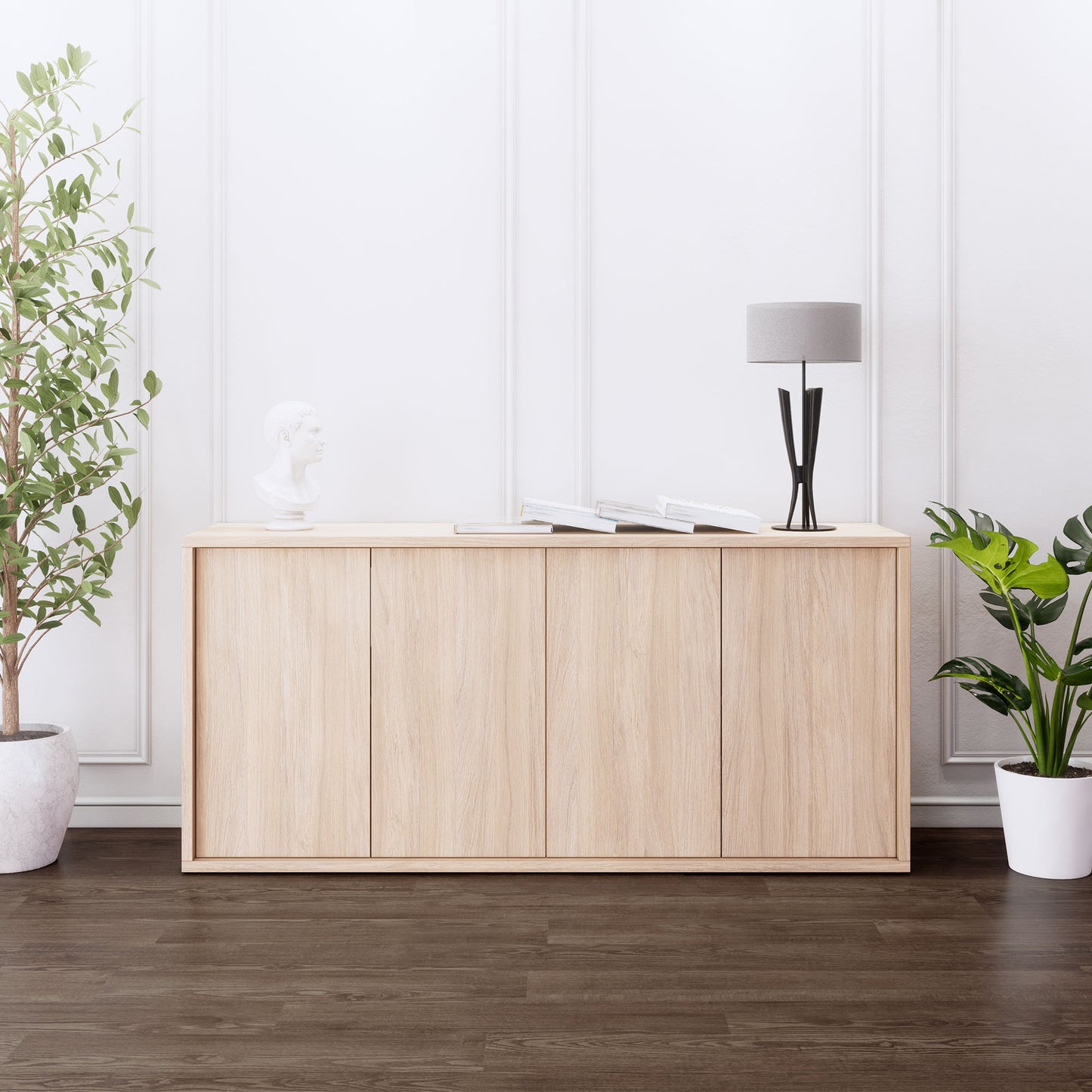 NOVA Sideboard | 2 OH, 1615 x 750 mm, Bernsteineiche