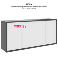 NOVA Sideboard | 2 Oh, 1615 x 750 mm, cubanite gray