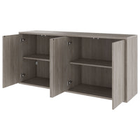 NOVA sideboard | 2 OH, 1615 x 750 mm, gray northern oak