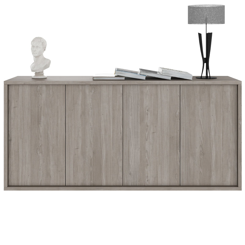 NOVA Credenza | 2 OH, 1615 x 750 mm, rovere nordico grigio  - 8 Main Image