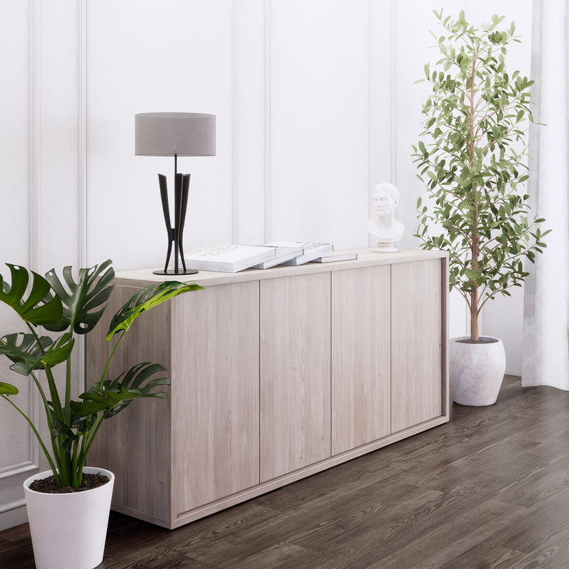 NOVA Sideboard | 2 OH, 1615 x 750 mm, Nordeiche grau