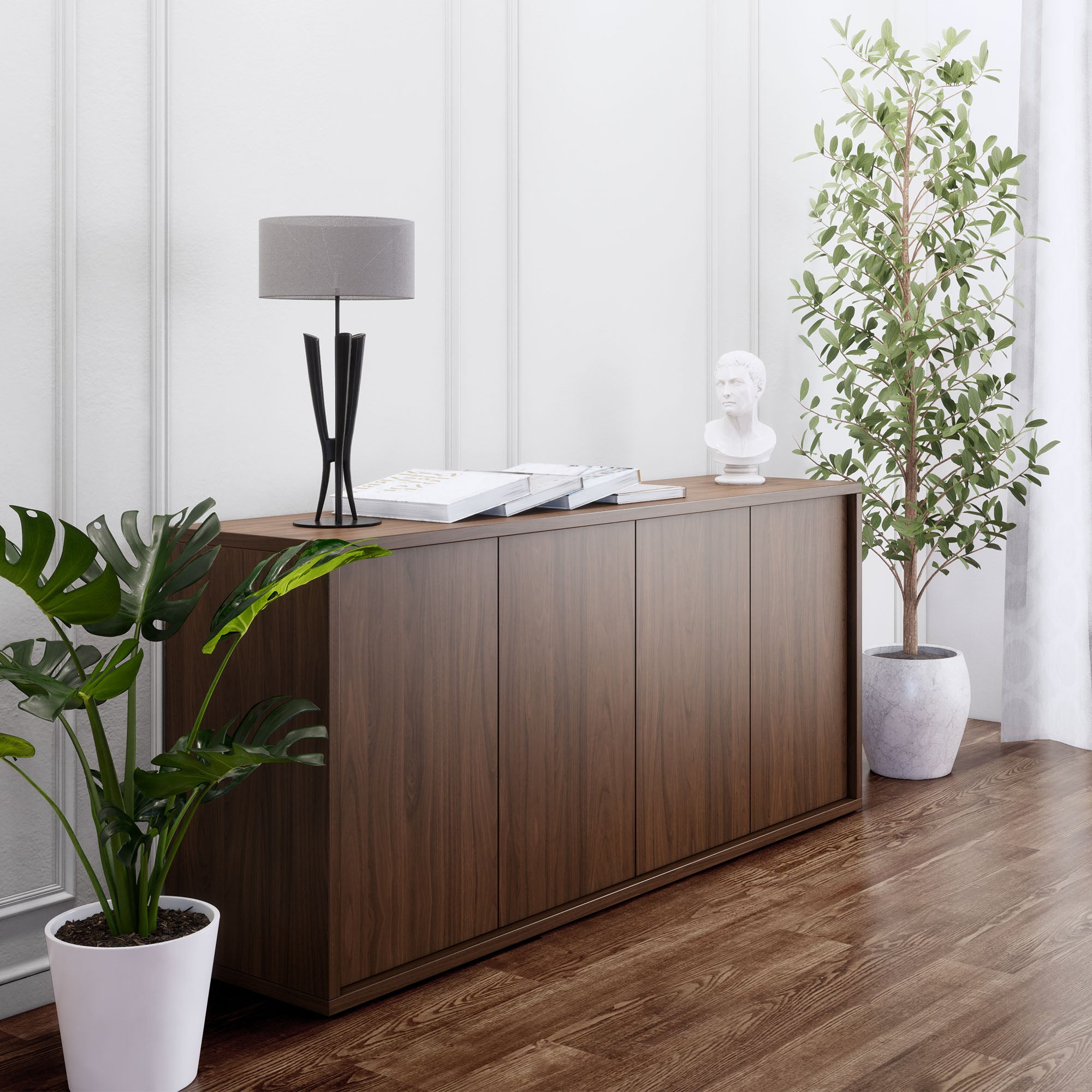 NOVA Sideboard | 2 OH, 1615 x 750 mm, Nussbaum