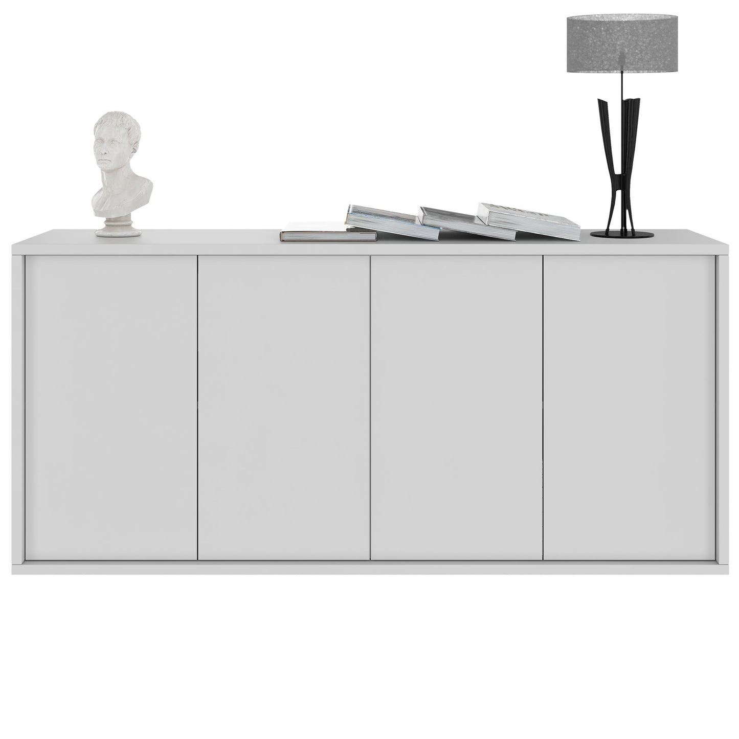 NOVA sideboard | 2 OH, 1615 x 750 mm, pearl gray