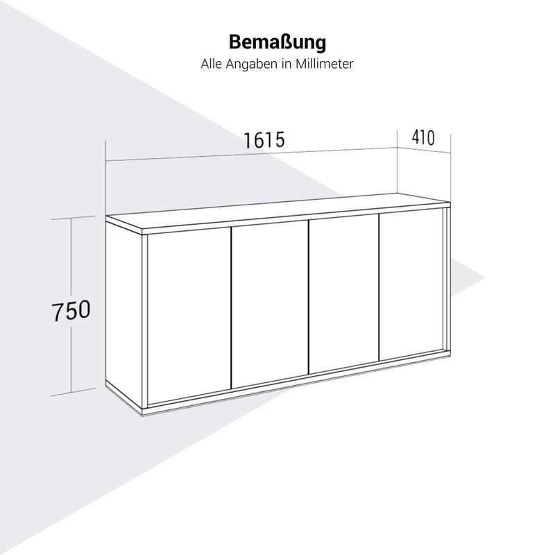 NOVA Sideboard | 2 OH, 1615 x 750 mm, Sandesche - 7 Main Image